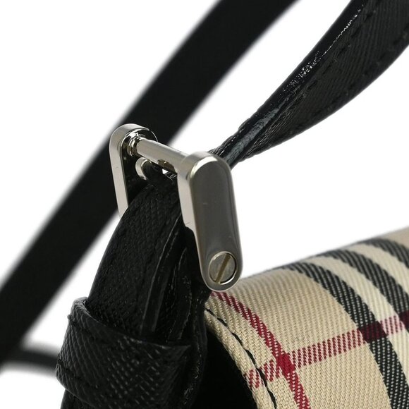 Burberry Beige Black Burberry Check Shoulder Bag - Picture 4 of 11